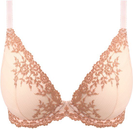 Wacoal Embrace Lace Full Cup Bra with Underwire and Padded Cups - Angel Wing/Rose Dust - EU Size 80F