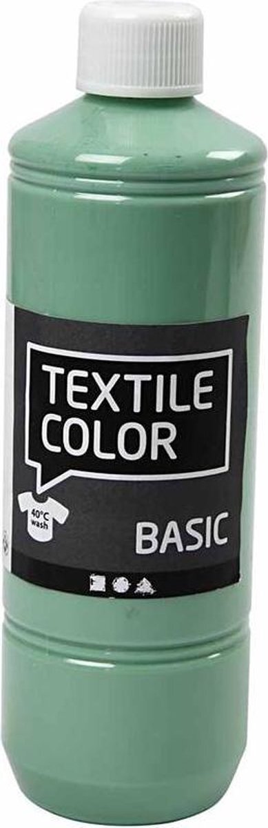 Creative Textiel Kleur, zeegroen, 500ml