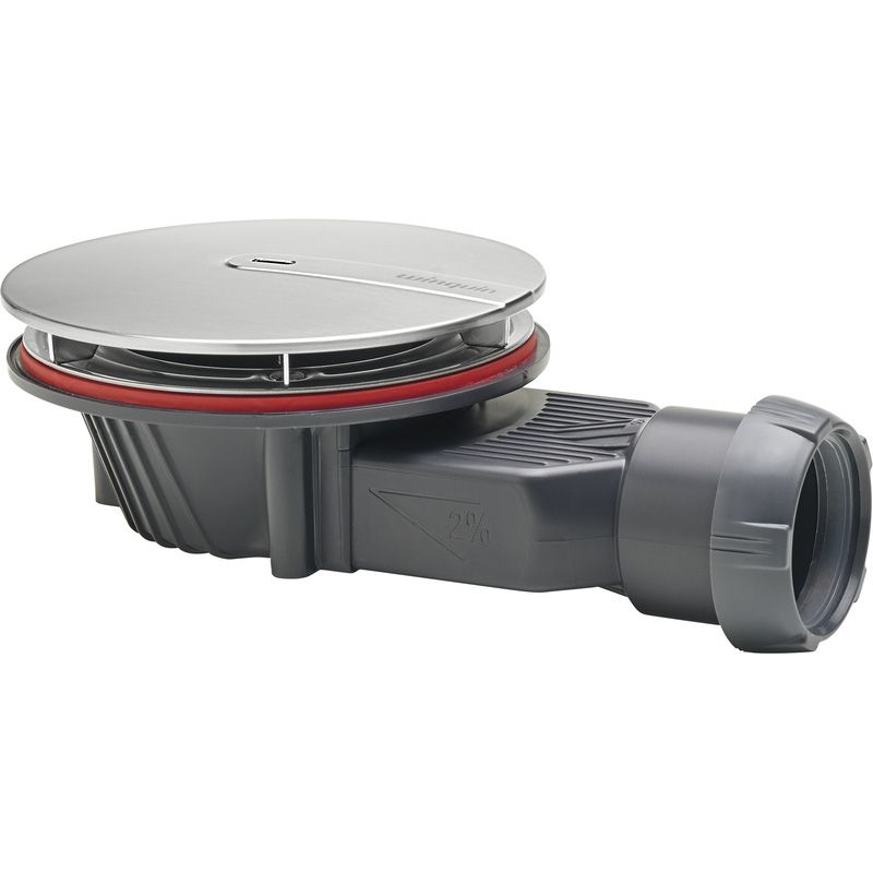 Wirquin Slim+ Doucheafvoerplug Ø90mm D40 Metaal