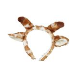 Ravensden Pluche giraffe hoofdband - met oortjes - 15 cm