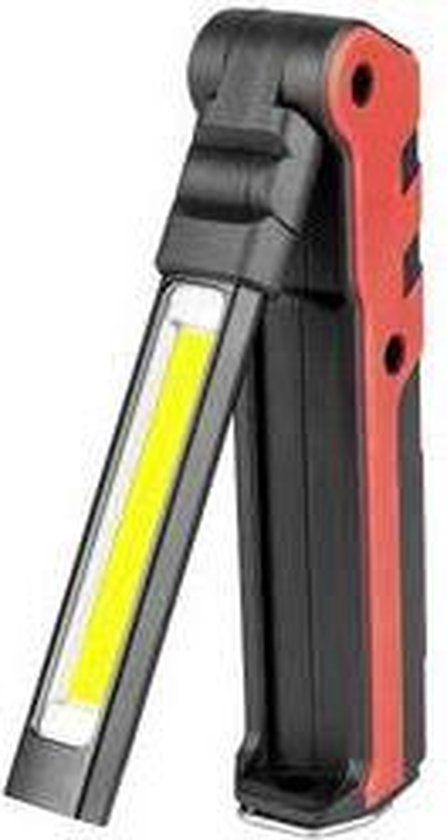 Velamp KUBRIK - Oplaadbare multifunctionele inspectielamp + zaklamp - Zwart/Rood