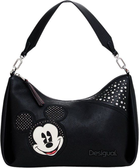 Desigual Mickey Studstyle Crossbody Bag Black - Women's Handbag
