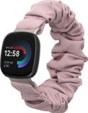kwmobile elastisch bandje voor smartwatch - Geschikt voor Fitbit Versa 4 / Sense 2 / Versa 3 / Sense - Horlogebandje van katoen - Lavendel