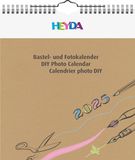 Heyda Knutsel- en fotokalender jaargebonden (2025), 1 vel = 1 maand, 215 × 240 mm, naturel