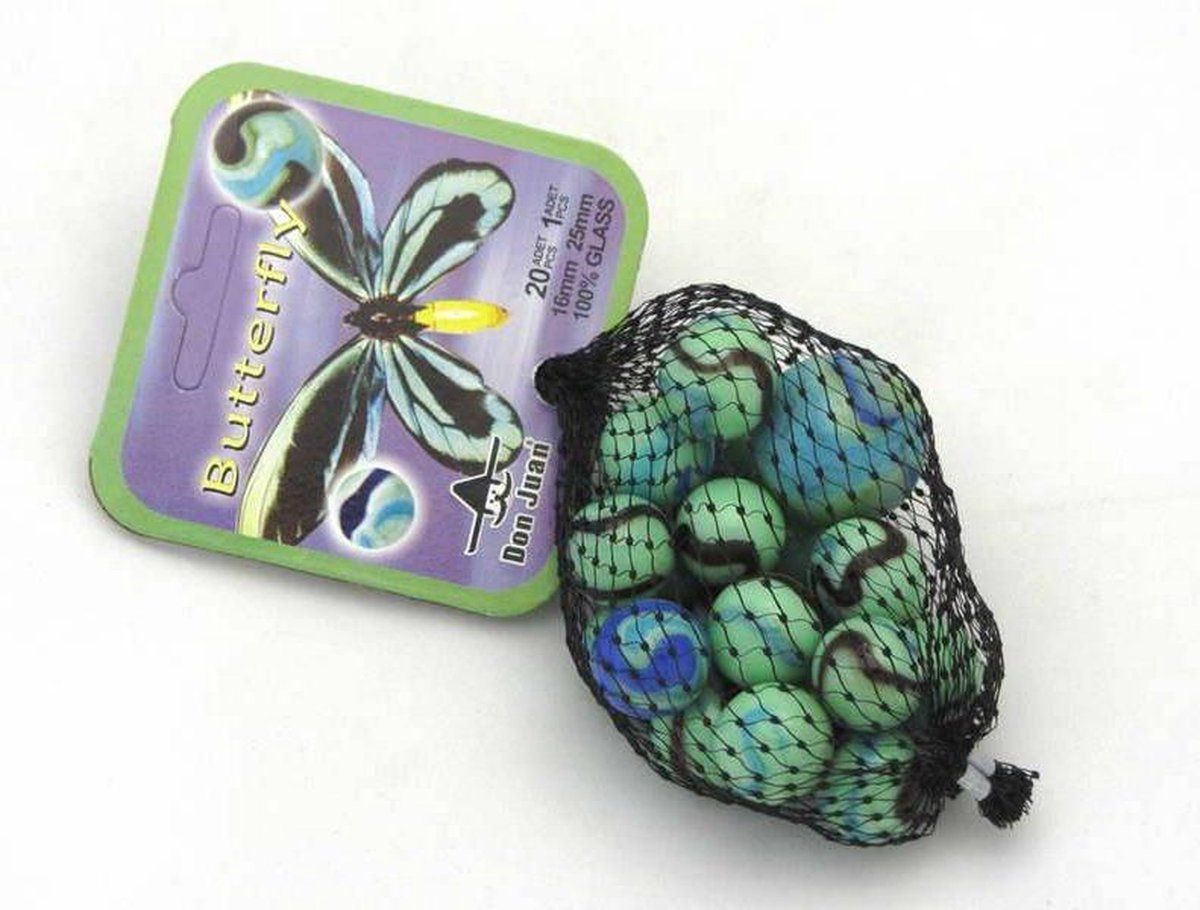 Don Juan Knikkers butterfly 21 stuks