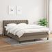 Maison Exclusive - Boxspringbed met matras, taupe, 140x200 cm, gestoffeerd