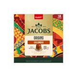 Jacobs Origins Colombia Capsules pour machines Nespresso®, 18 pièces.