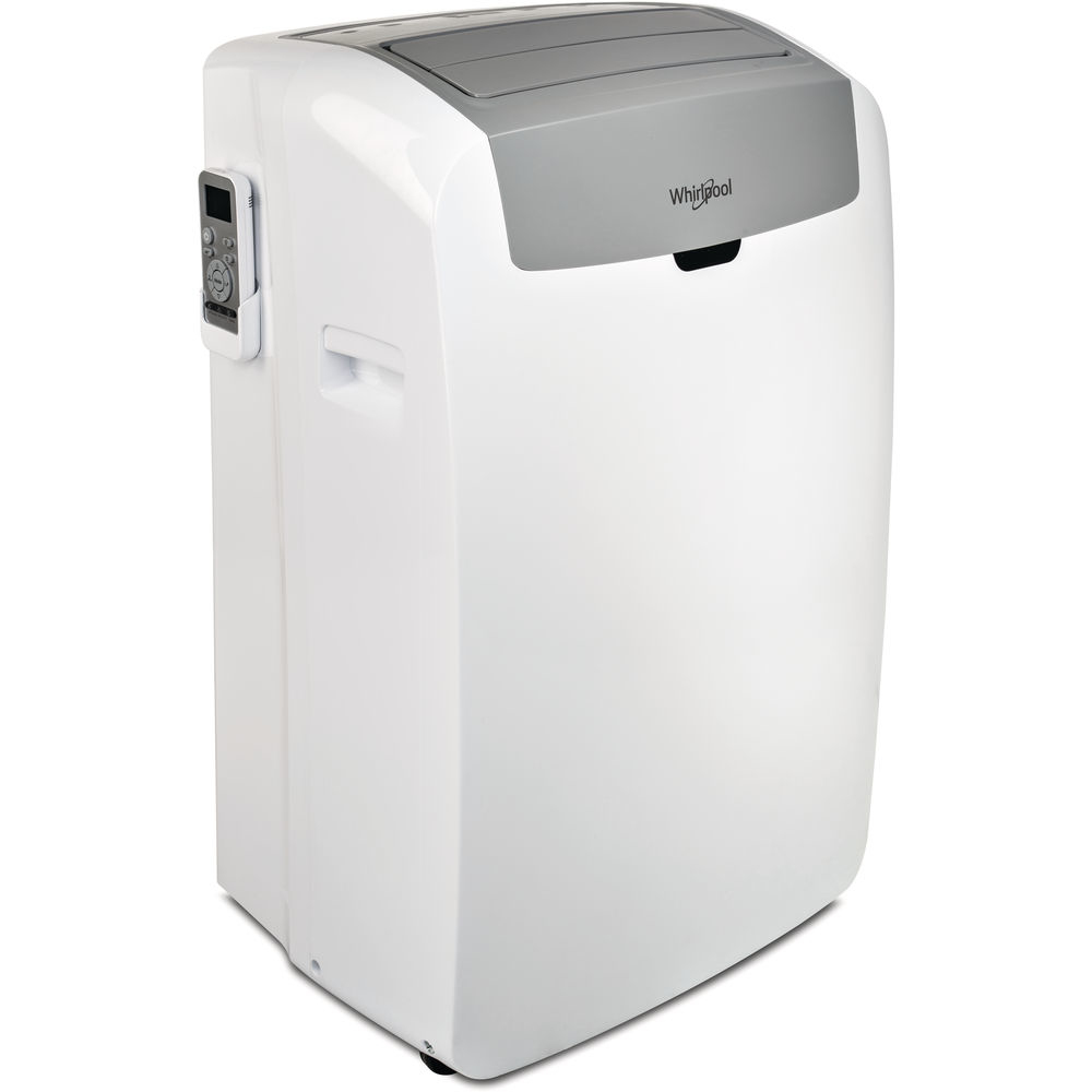 Whirlpool PACW212HP Mobiele Airco - Koeling, Luchtontvochtigen, Verhitting - 12000 BTU/h - Grijs, Wit