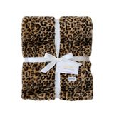 GRACED SOFT LUXURIES Oversized zachtste warme elegante gezellige faux fur XL gooien deken 60" x 80", klassieke luipaard