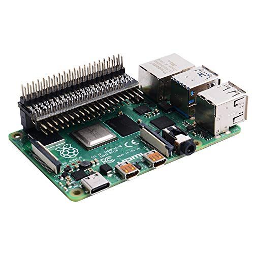 GeeekPi Micro Connectors Raspberry Pi 40 Pin GPIO 1 tot 2 Uitbreidingskaart 2 x 20-pins Strip Dual Male Header Dubbele rij Rechte GPIO Connector Pin Header Compatibel met Raspberry Pi (1 Pack)