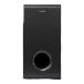 VULKKANO SUB6 MKII compacte actieve subwoofer, 6 inch, diepe bas, frequentie 50 Hz - 200 Hz, verstelbare crossover, zwarte eikenafwerking