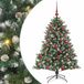 vidaXL Kunstkerstboom Groen 150 cm PVC en Plastic en Staal