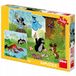 Dino Puzzle Krecik & Spodenki 3x55 Stukjes - Vanaf 5 Jaar