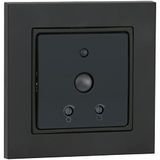 VEMER VE791001 SENS IR DUO-INT schemerbewegingsmelder voor binnen, infrarood bewegingssensor, installatie op inbouwdoos, rond, 2 modules, grijs