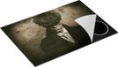 Chefcare Inductie Beschermer Engelse Gangster Zwart Wit 75x55cm