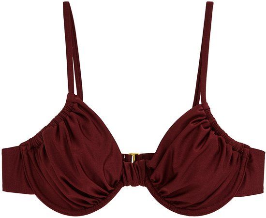 WE Fashion Dames bikini top Vintage red