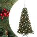 vidaXL Kunstkerstboom met kerstbal 150 cm 150 LED's Warmwit