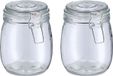 Zeller Weckpot/inmaakpot Alfie - 2x - 750 ml - glas - beugelsluiting - D11 x H14 cm