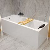 Badland TALIA ligbad 160 x 75 cm wit met bamboe badplank