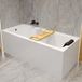 Badland TALIA ligbad 160 x 75 cm wit met bamboe badplank