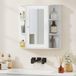 HOMCOM Armoire à pharmacie MDF 66x17x63cm Blanc