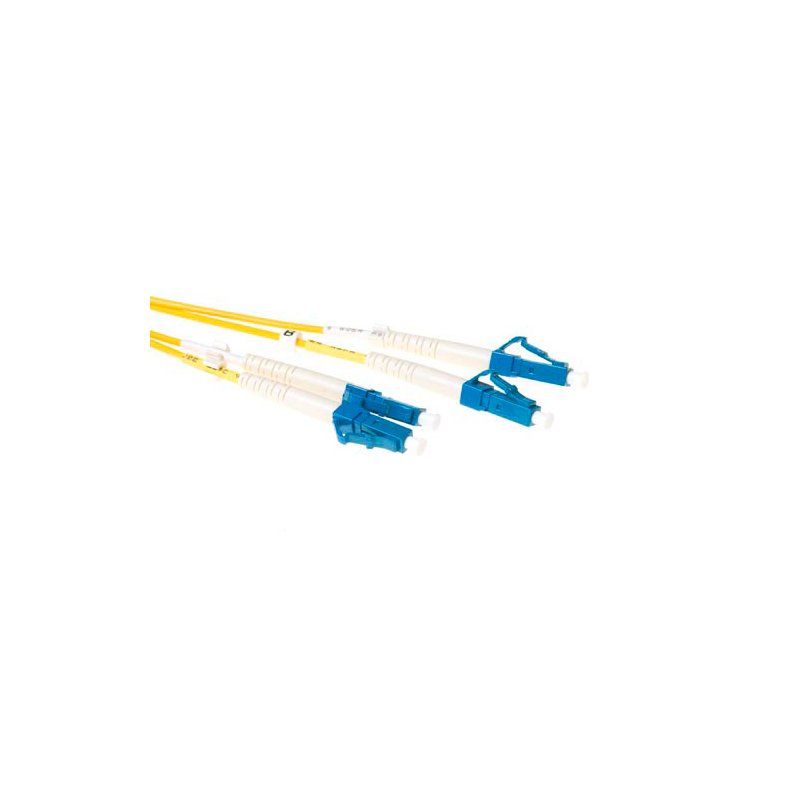 ACT LC-LC 9/125um OS2 Duplex fiber optic patchkabel 50 m