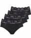 Sloggi 4-pack Romance Midi - kanten dames heup slip - Wit