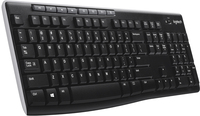 Logitech K270 Wireless Keyboard - QWERTY - English - Black