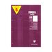 Clairefontaine 58196Cpack Pak met 5 Cursusblokken "CORNELL notes" Gelijmd Perforeerd Pruim - A4 21x29,7 cm - 200 Pagina’s Kleine Ruitjes - Wit Papier 90 g - Gecoate Kartonnen Omslag
