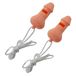 Funny Fashion Fluitje in penis vorm - 5x - met koord - pvc - roze - Fun/feest/vrijgezellenfeest accessoires