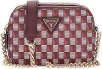 GUESS G Wave Camera Crossbody Claret Logo Schoudertas