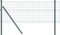 vidaXL Euro-hek met grondbevestiging 50 x 0,4 m PVC-Coated Staal Groen