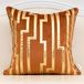 Alerfa 45 x 45 cm oranje geometrische gouden lederen gestreepte kussenslopen luxe Europese sierkussenslopen decoratieve kussens voor bank woonkamer slaapkamer auto 45 x 45 cm