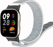 Strap-it Nylon Smartwatch bandje - Geschikt voor Redmi Watch 3 - Zeeschelp