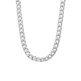 Lucardi Heren Stainless steel herenketting gourmetschakel - Ketting - Staal - Zilverkleurig - 60 cm