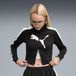 Puma FUTURE.PUMA.ARCHIVE T7 slim cropped trainingsjack voor Dames, Zwart/Wit, Maat L