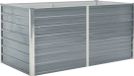 vidaXL Plantenbak verhoogd 160x80x77 cm gegalvaniseerd staal grijs