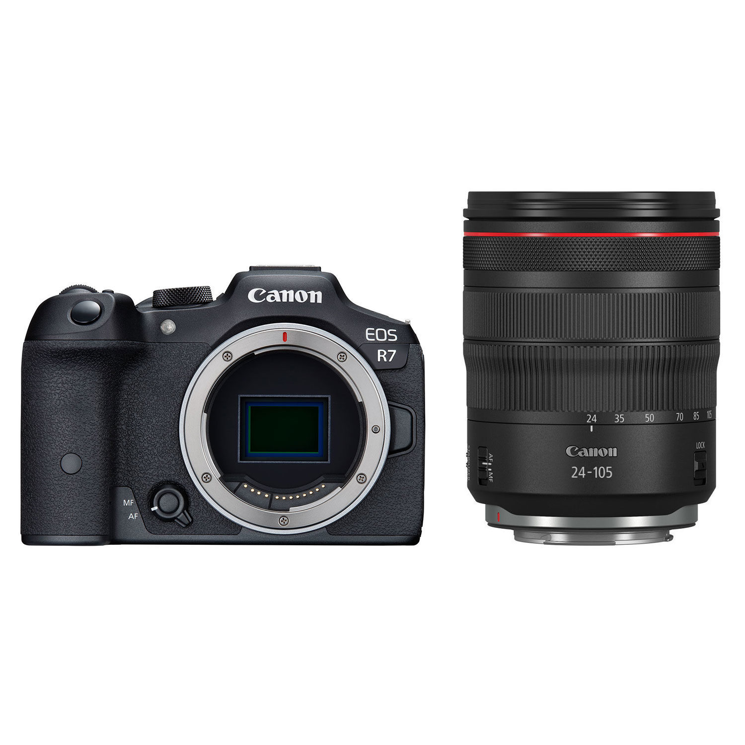 Canon Canon EOS R7 systeemcamera Zwart + RF 24-105mm f/4L IS USM