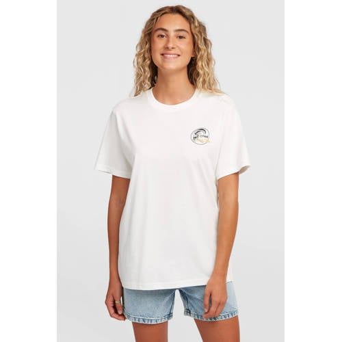 O'Neill T-shirt met backprint wit