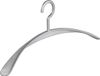 De Kledinghanger Gigant - Garderobehanger - Jassenhanger - Volwassenen - 6 Stuks - Wing - Kunststof - Zilver - 45 cm