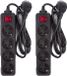 Benson Stekkerdoos 4-voudig - Zwart - 3m