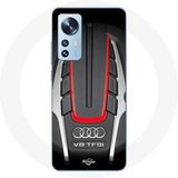 Maniacase Hoesje voor Xiaomi Mi 12 / 12X Audi S8 Logo rood