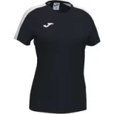 Joma Sportshirt Dames Academy Zwart/Wit Polyester Korte Mouw