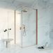 Fortifura Galeria Douchecabine - 100x160x200 - Profiel veiligheidsglas - anti kalk - Geborsteld koper PVD