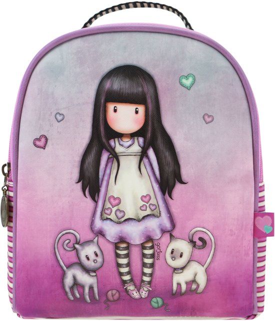 Gorjuss Rugtas Tall Tails - Santoro London Schooltas - Polyester - Multi Color