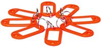 D.RECT - 10 stuks sleutelhangers met venster, kunststof lussen, aanpasbaar, rood