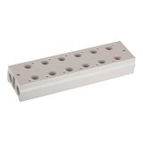 Meervoudige RIEGLER Meervoudige grondplaat voor 3/2-weg-ventielen pneumatisch/elektropneumatisch, 6 ventielposities, voor ventielaansluiting M5, G 1/8