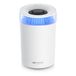 Luchtbevochtiger, 2,5 liter, stil, 7 led-kleuren, sfeerlicht, 2 schakelbare stoomuitgangen, geïntegreerde aromaolieflesje, 20 m², woonkamer, slaapkamer, kinderkamer, wit