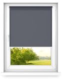 Fart Produkt time4blinds mini rollo basic - Rolgordijn - Niet-invasief - Raamrolgordijn binnen zonder boren - Niet-invasieve handgrepen - Dimmen rollo - 600x1400mm Grafiet - Bediening aan de Linkerkant