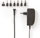 Nedis Universele AC-Stroomadapter - 24 W - 9 - 24 V DC - 1.80 m - Zwart